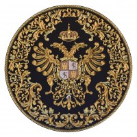 Plato de damasquinado - Escudo de Toledo